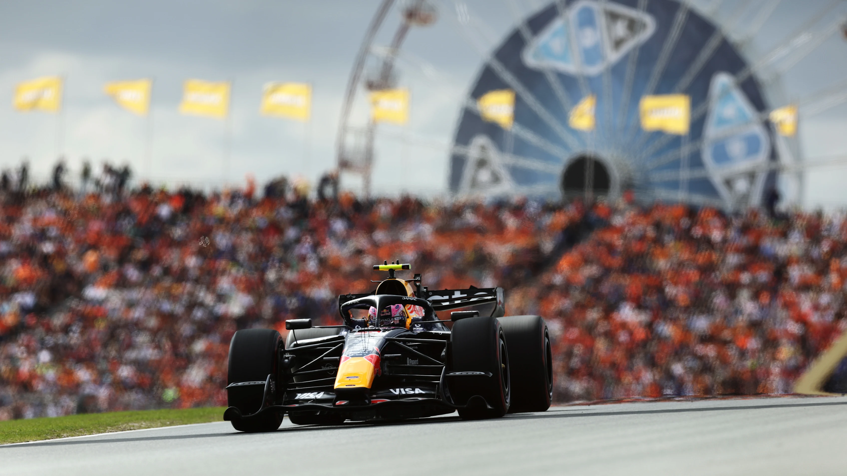 ZANDVOORT, NETHERLANDS - AUGUST 23: Liam Lawson of New. Zealand driving the (30) Oracle Red Bull