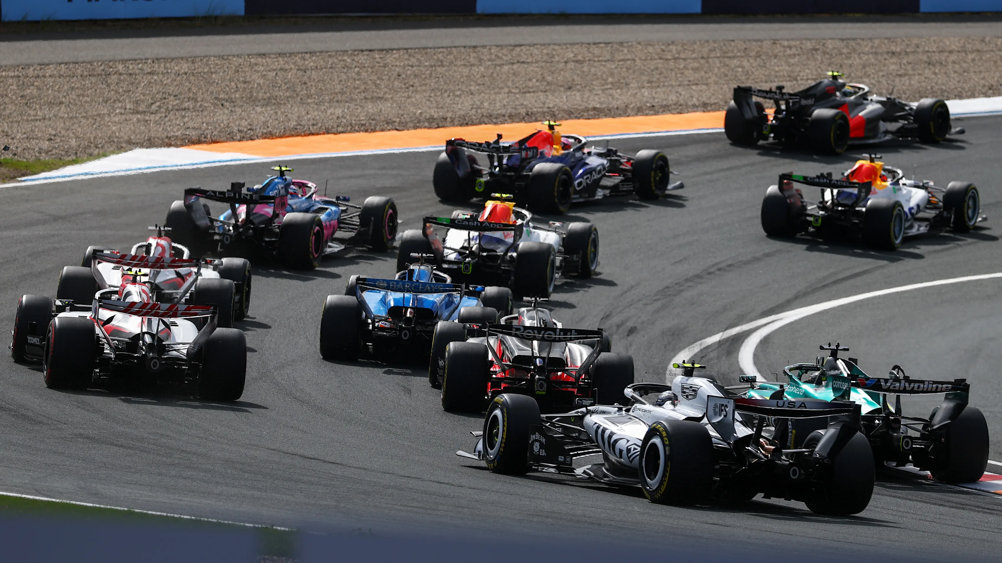 ZANDVOORT, NETHERLANDS - AUGUST 22: Gabriel Bortoleto of Brazil driving the (5) Audi F1 Team R26