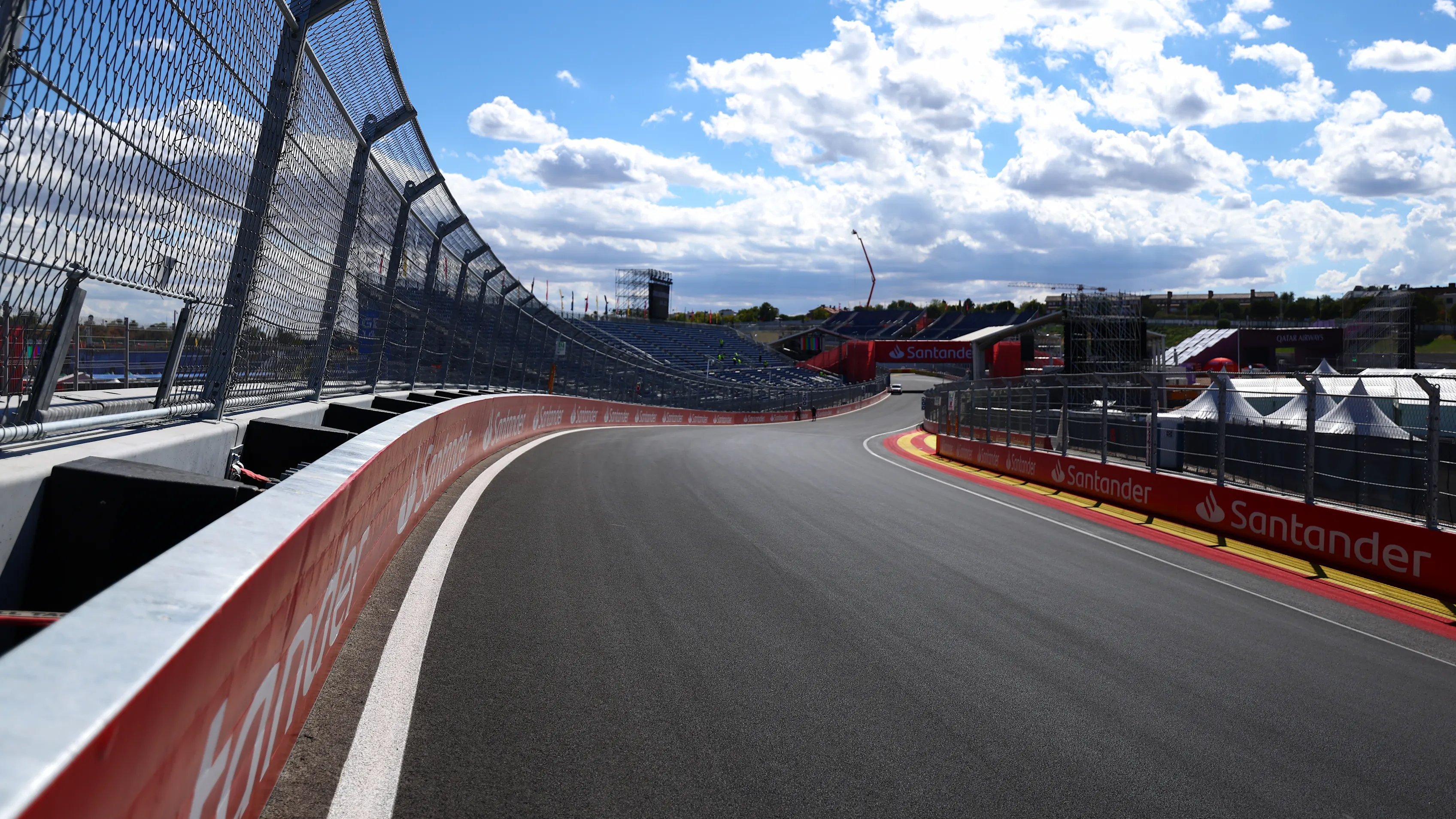 MADRID, SPAIN - SEPTEMBER 09: A general view of the circuit during previews ahead of the F1 Grand
