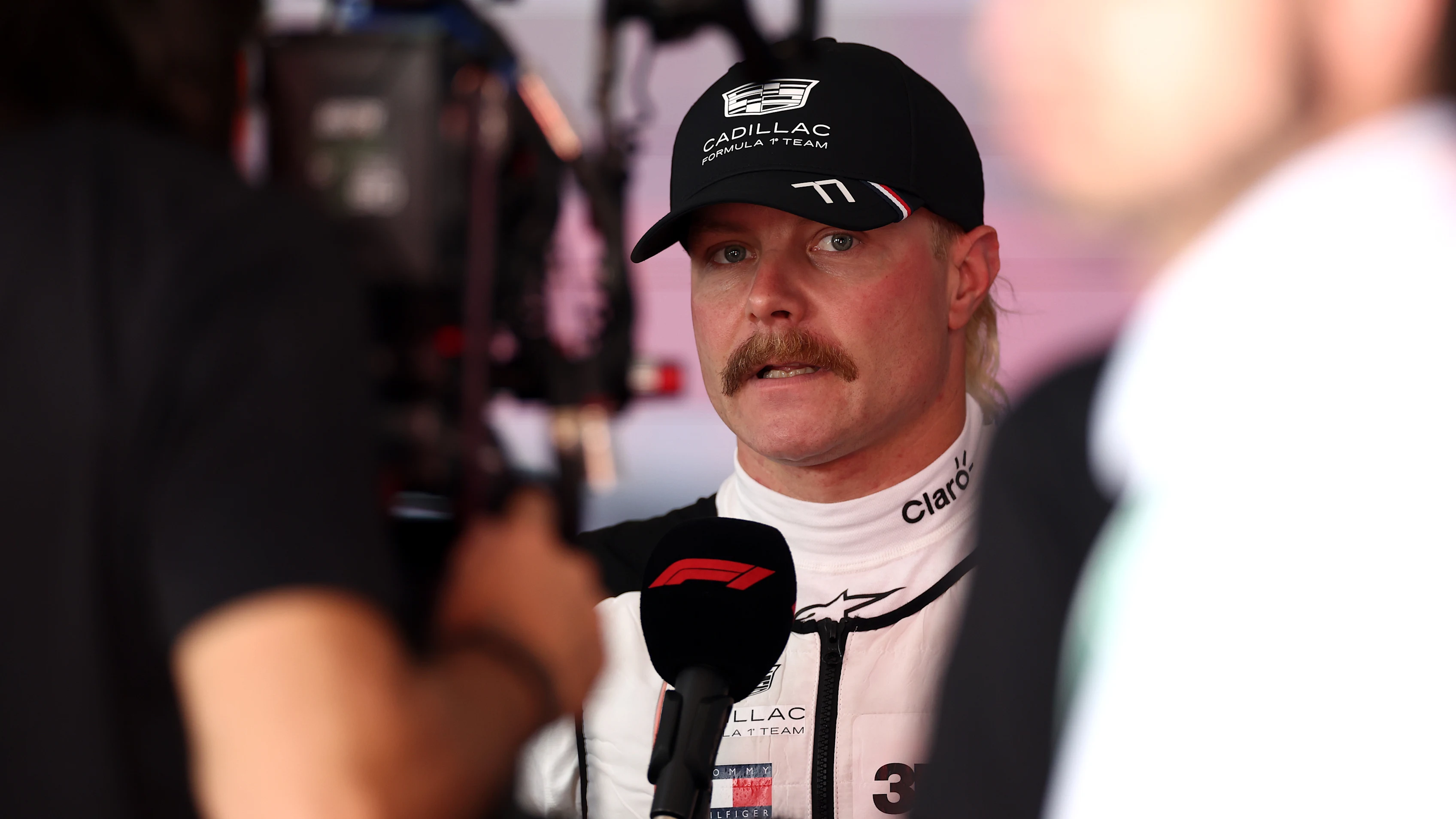 MADRID, SPAIN - SEPTEMBER 12: Twentieth placed qualifier Valtteri Bottas of Finland and Cadillac F1