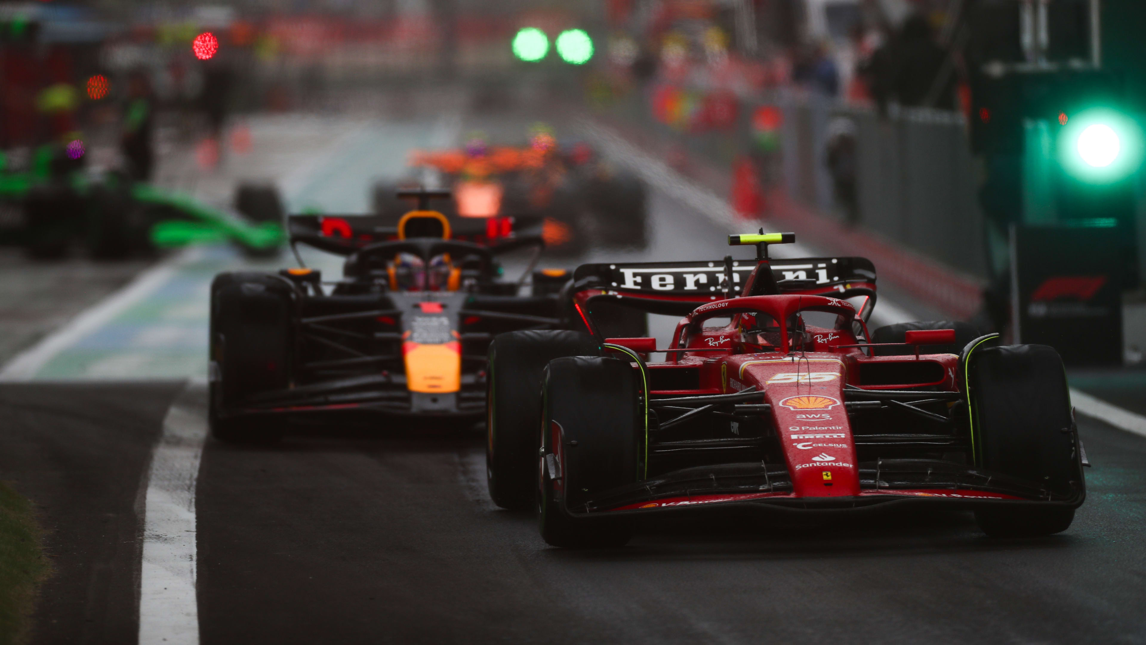 SHANGHAI, CHINA - APRIL 19: Carlos Sainz of Ferrari and Spain  during Sprint Qualifying ahead of