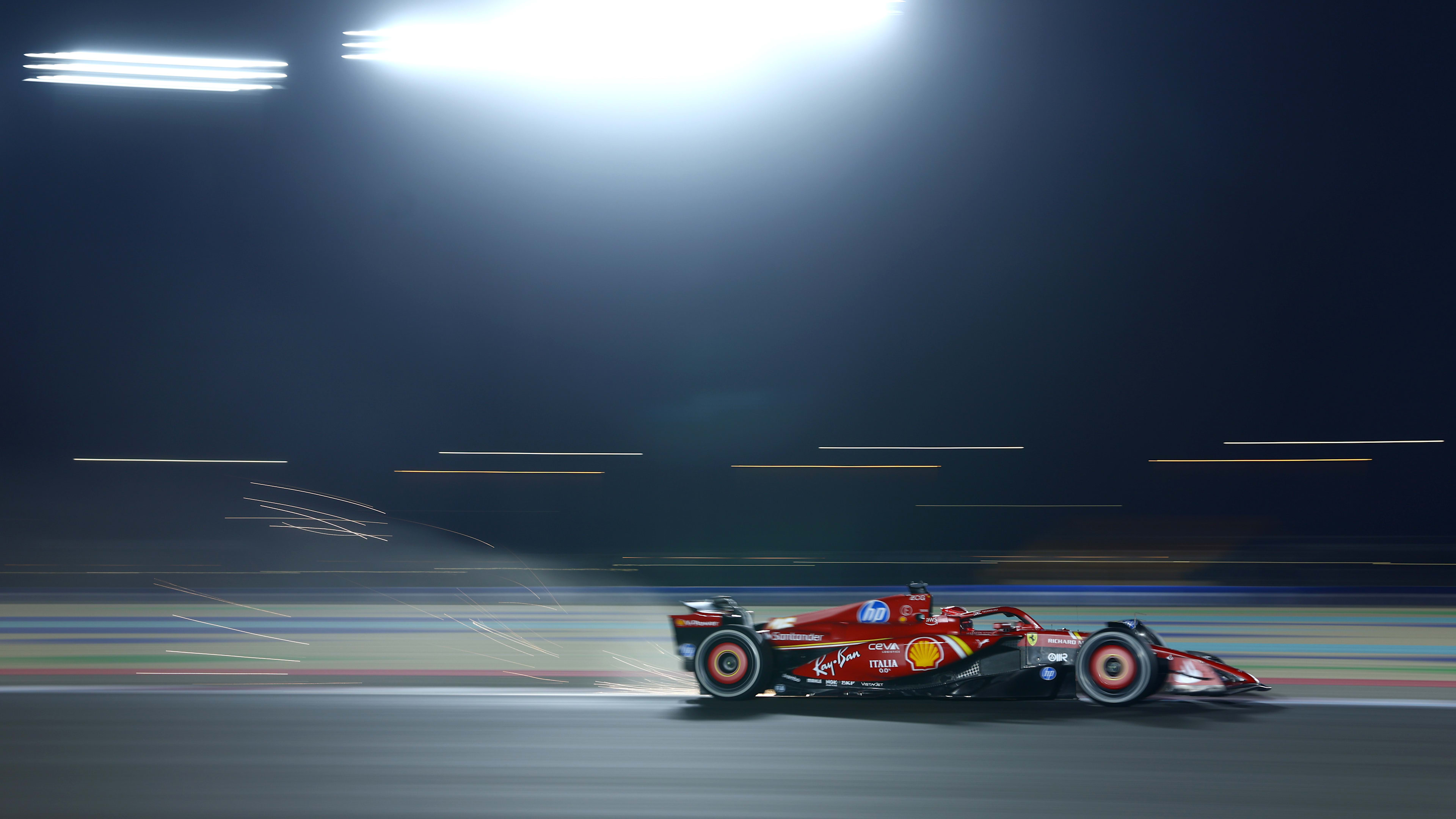 Leclerc leads Norris and Piastri during Qatar GP practice