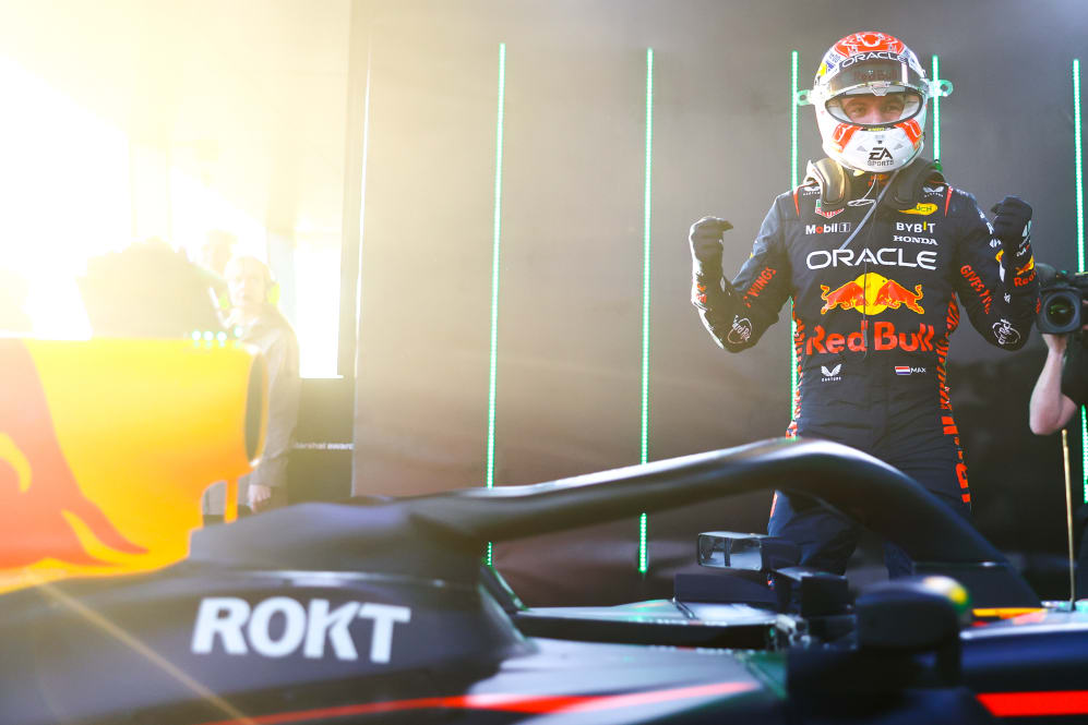 MELBOURNE, AUSTRALIA - APRIL 02: Max Verstappen of the Netherlands driving the (1) Oracle Red Bull