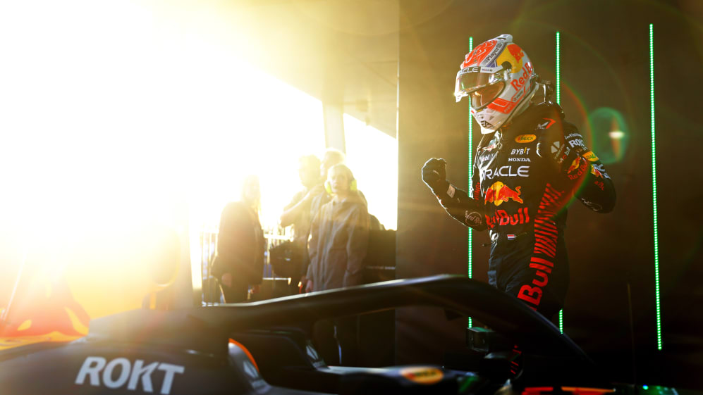 MELBOURNE, AUSTRALIA - APRIL 02: Race winner Max Verstappen of the Netherlands and Oracle Red Bull