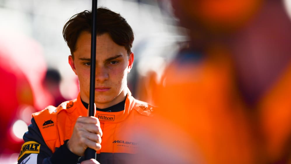 BAKU, AZERBAIJAN - APRIL 29: Oscar Piastri of Australia and McLaren prepares to drive on the grid