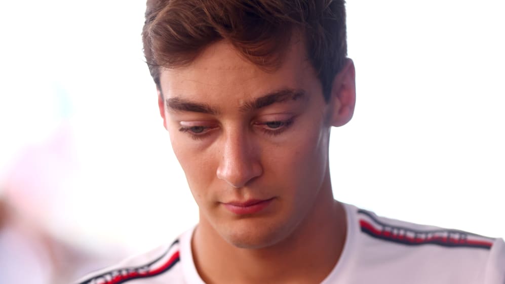 MONTE-CARLO, MÓNACO - 27 DE MAYO: 8º clasificado George Russell de Gran Bretaña y Mercedes
