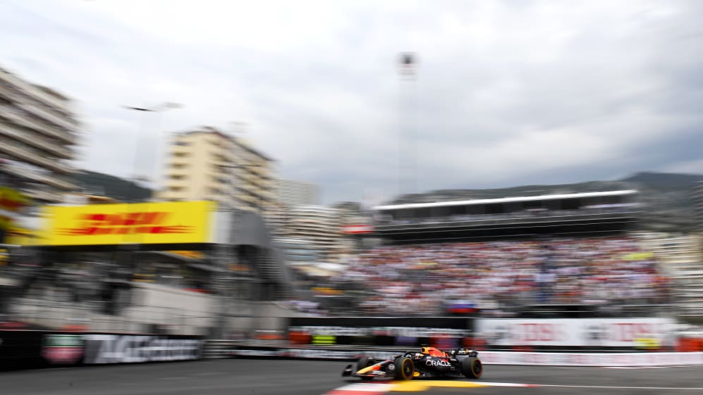 MONTE-CARLO, MÓNACO - 28 DE MAYO: Max Verstappen de Holanda conduciendo el (1) Oracle Red Bull