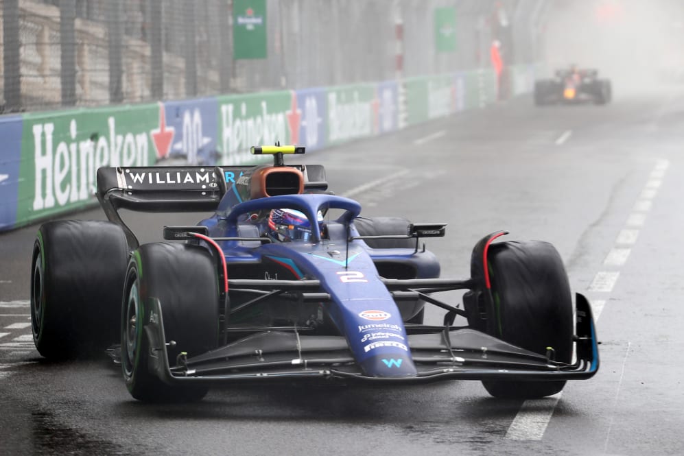 MONTE-CARLO, MONACO - MAY 28: Logan Sargeant of United States driving the (2) Williams FW45