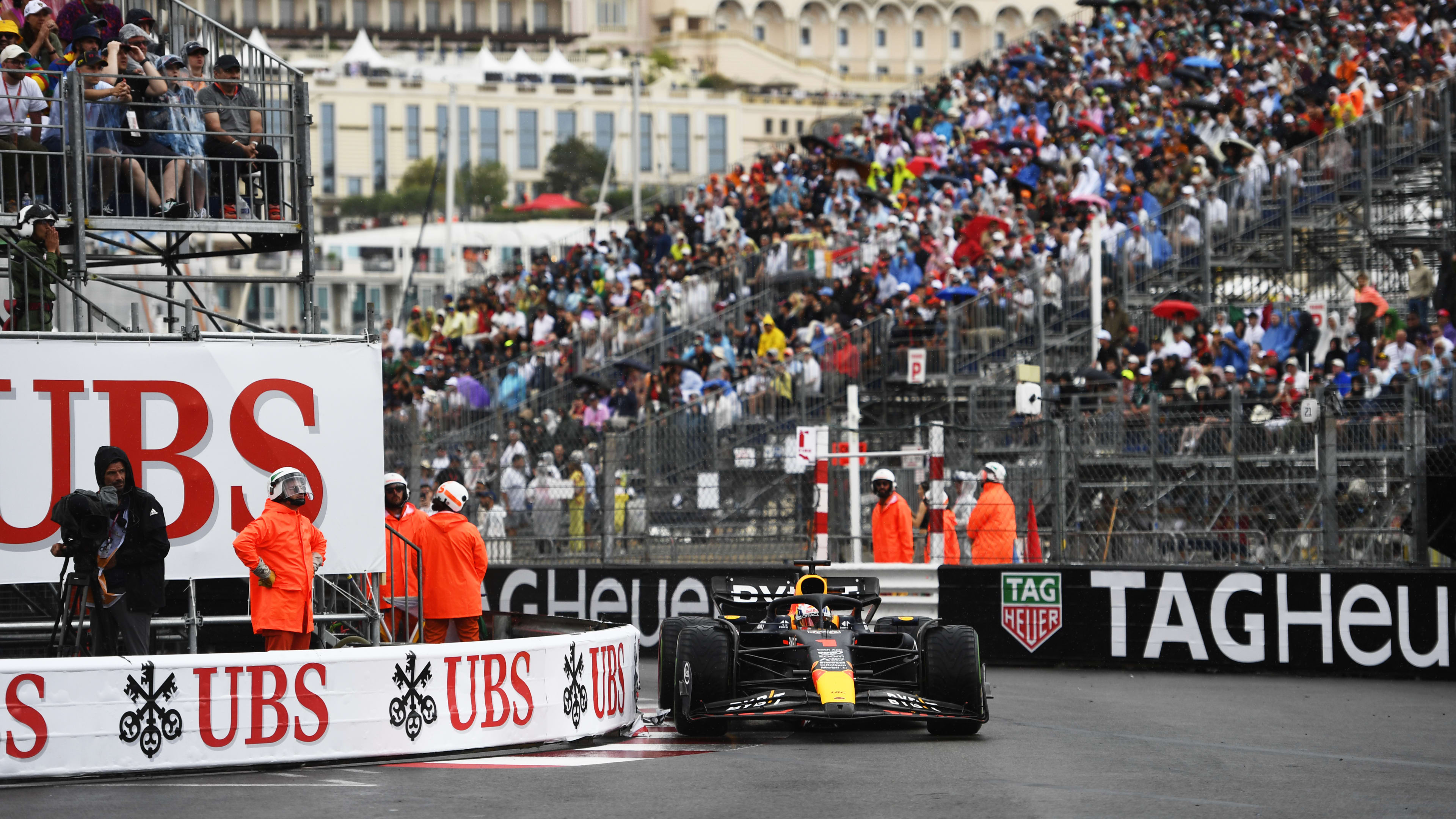 Perez wins chaotic Monaco GP, Ferrari blows it for Leclerc