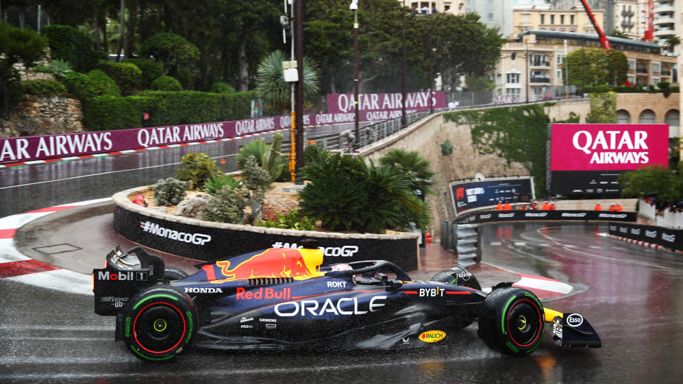 MONTE-CARLO, MÓNACO - 28 DE MAYO: Max Verstappen de Holanda conduciendo el (1) Oracle Red Bull