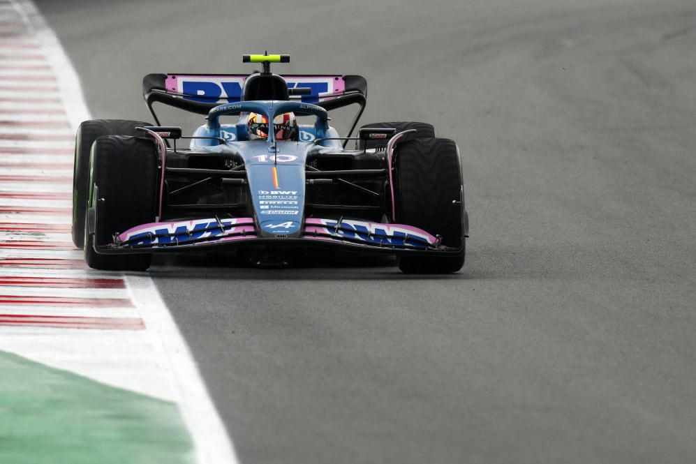 BARCELONA, SPAIN - JUNE 03: Pierre Gasly of France driving the (10) Alpine F1 A523 Renault on track