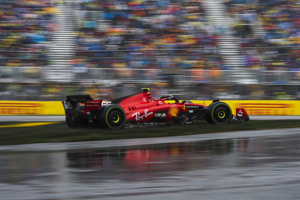 MONTREAL, QUEBEC - JUNE 17: Carlos Sainz of Spain driving (55) the Ferrari SF-23 on track during