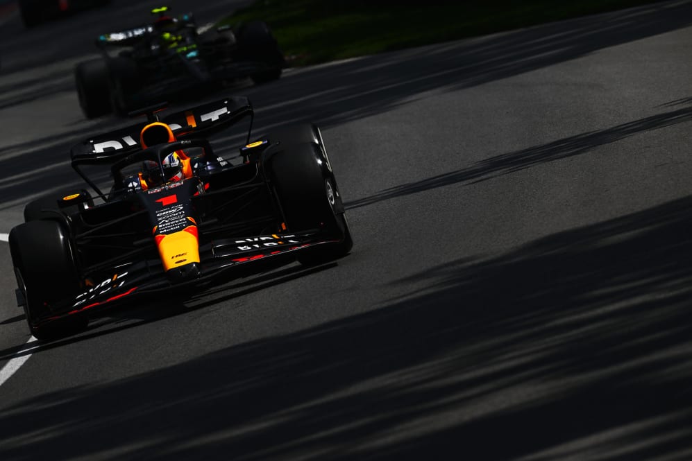 MONTREAL, QUEBEC - 18 DE JUNIO: Max Verstappen de los Países Bajos conduciendo el (1) Oracle Red Bull