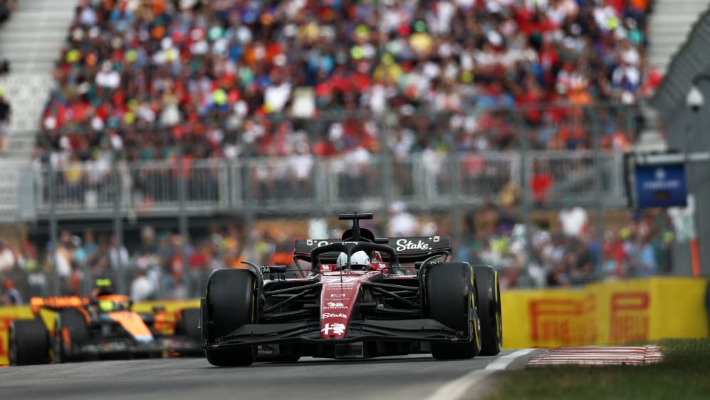 MONTREAL, QUEBEC - JUNE 18: Valtteri Bottas of Finland driving the (77) Alfa Romeo F1 C43 Ferrari