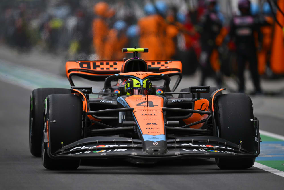 MONTREAL, QUEBEC - 18 DE JUNIO: Lando Norris de Gran Bretaña conduciendo el (4) McLaren MCL60 Mercedes en