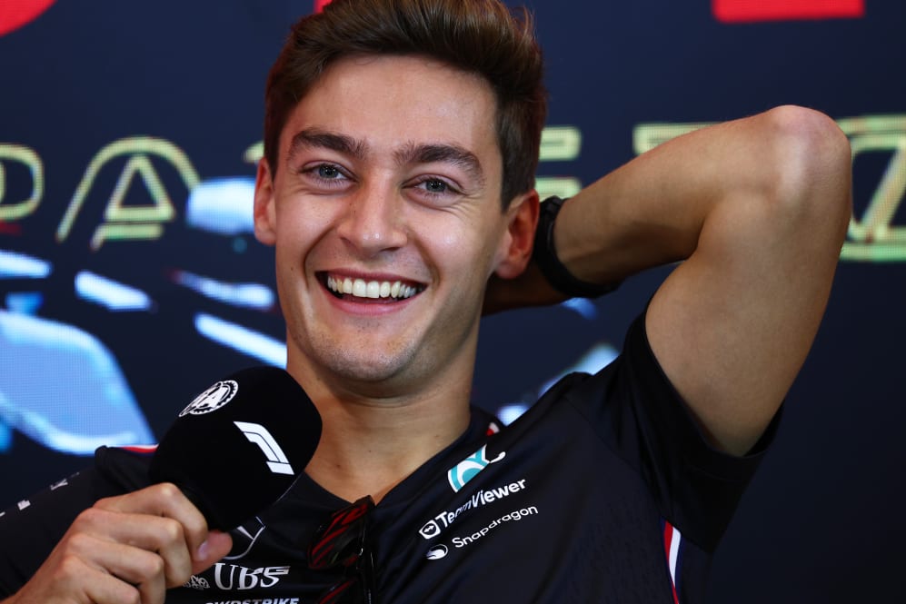 SPIELBERG, AUSTRIA - JUNE 29: George Russell of Great Britain and Mercedes attends the Drivers