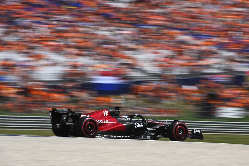 SPIELBERG, AUSTRIA - JUNE 30: Valtteri Bottas of Finland driving the (77) Alfa Romeo F1 C43 Ferrari