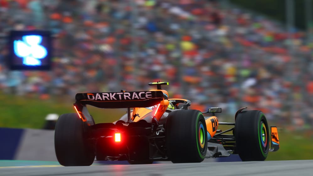 SPIELBERG, AUSTRIA - JULY 01: Lando Norris of Great Britain driving the (4) McLaren MCL60 Mercedes
