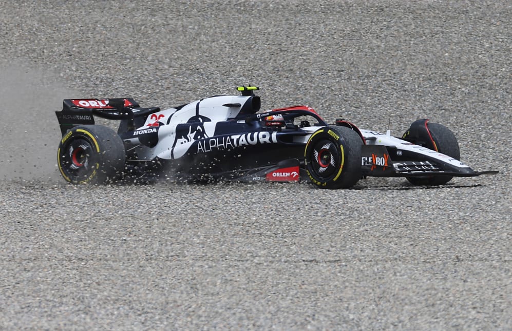 SPIELBERG, AUSTRIA - JULY 02: Yuki Tsunoda of Japan driving the (22) Scuderia AlphaTauri AT04 runs