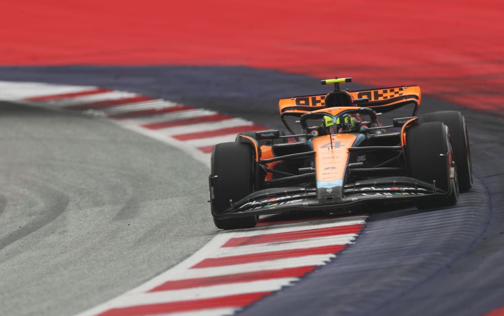 SPIELBERG, AUSTRIA - JULY 02: Lando Norris of Great Britain driving the (4) McLaren MCL60 Mercedes