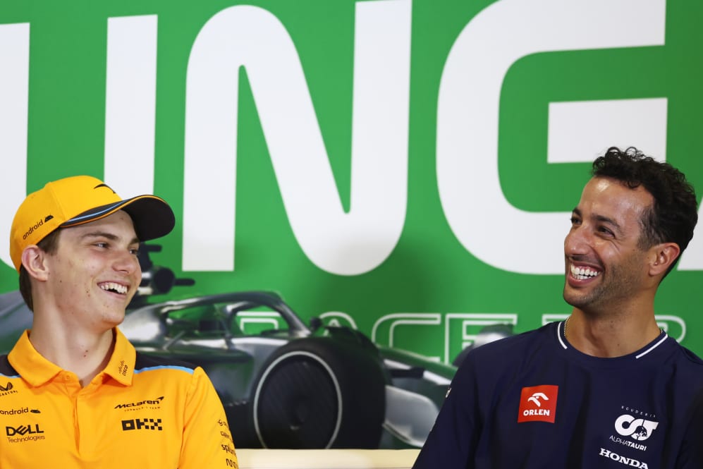 BUDAPEST, HUNGARY - JULY 20: Daniel Ricciardo of Australia and Scuderia AlphaTauri and Oscar