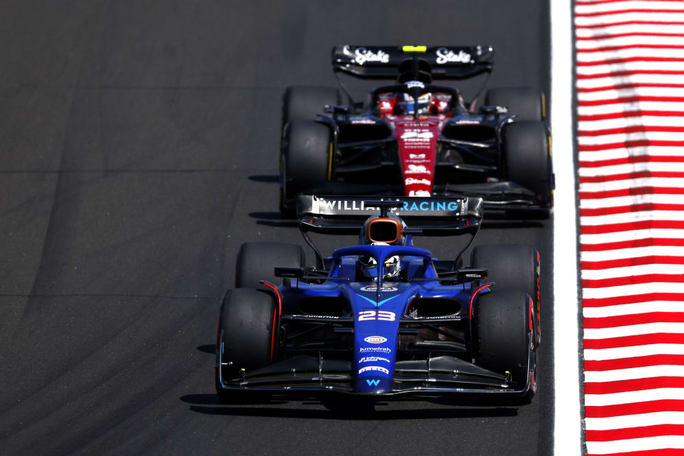 BUDAPEST, HUNGARY - JULY 22: Alexander Albon of Thailand driving the (23) Williams FW45 Mercedes