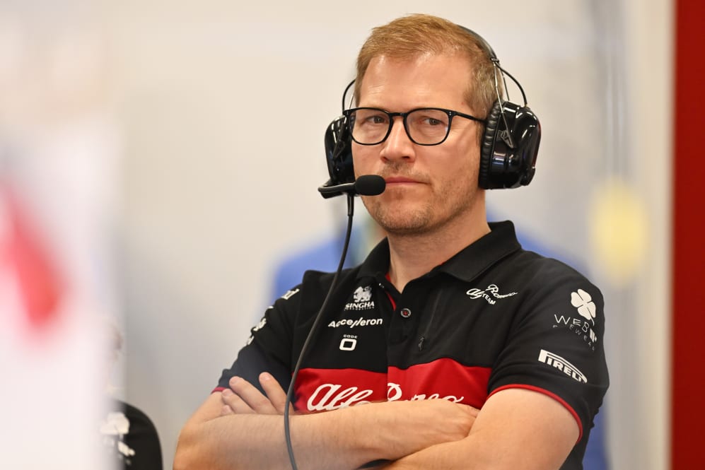 BUDAPEST, HUNGARY - JULY 22: Alfa Romeo F1 Team boss Andreas Seidl looks on in the garage during