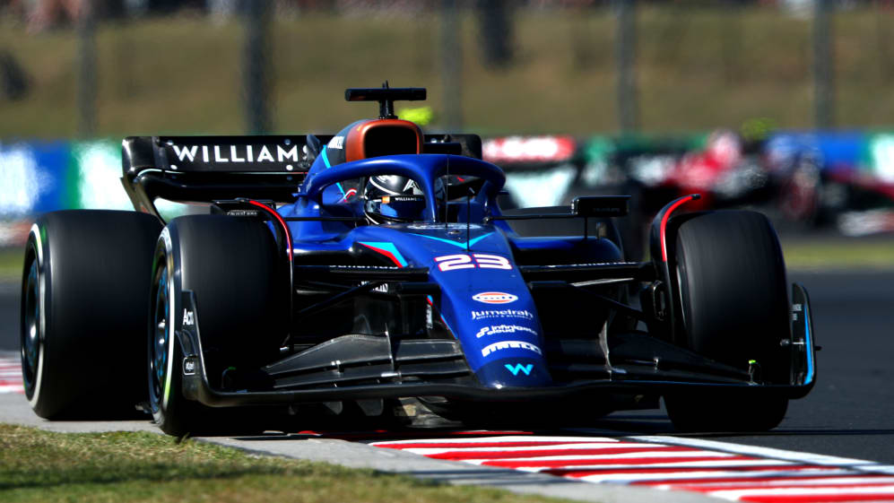 BUDAPEST, HUNGARY - JULY 23: Alexander Albon of Thailand driving the (23) Williams FW45 Mercedes on