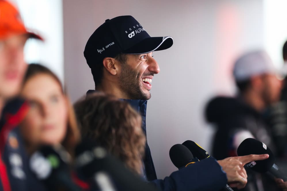 SPA, BELGIUM - JULY 27: Daniel Ricciardo of Australia and Scuderia AlphaTauri during previews
