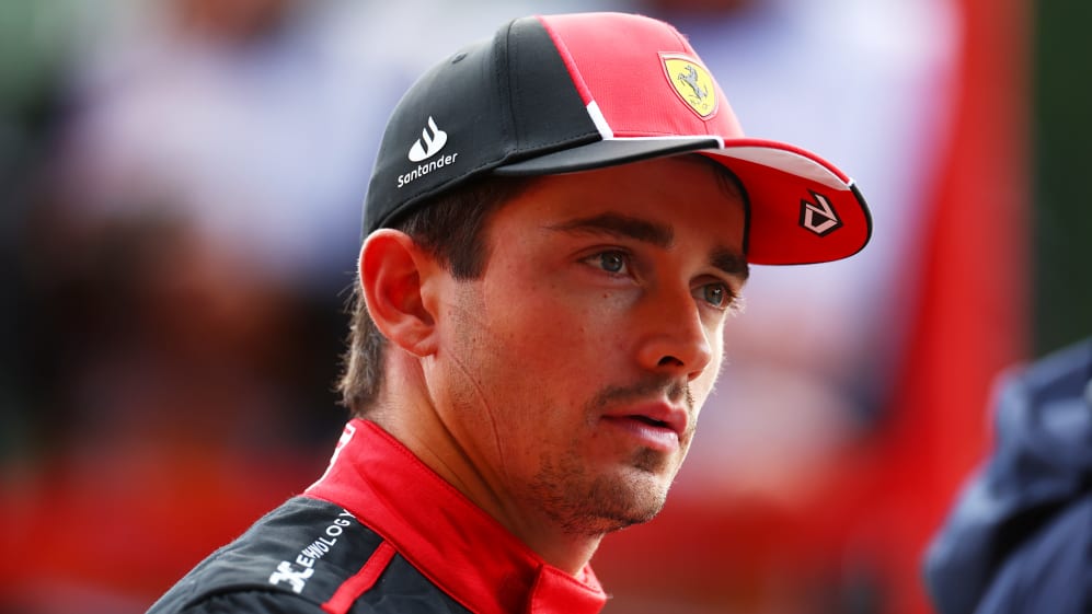 SPA, BELGIUM - JULY 28: Second placed qualifier Charles Leclerc of Monaco and Ferrari looks on in