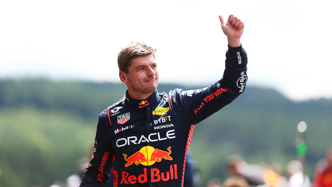 Max Verstappen claims pole in wet-dry Spa Sprint S