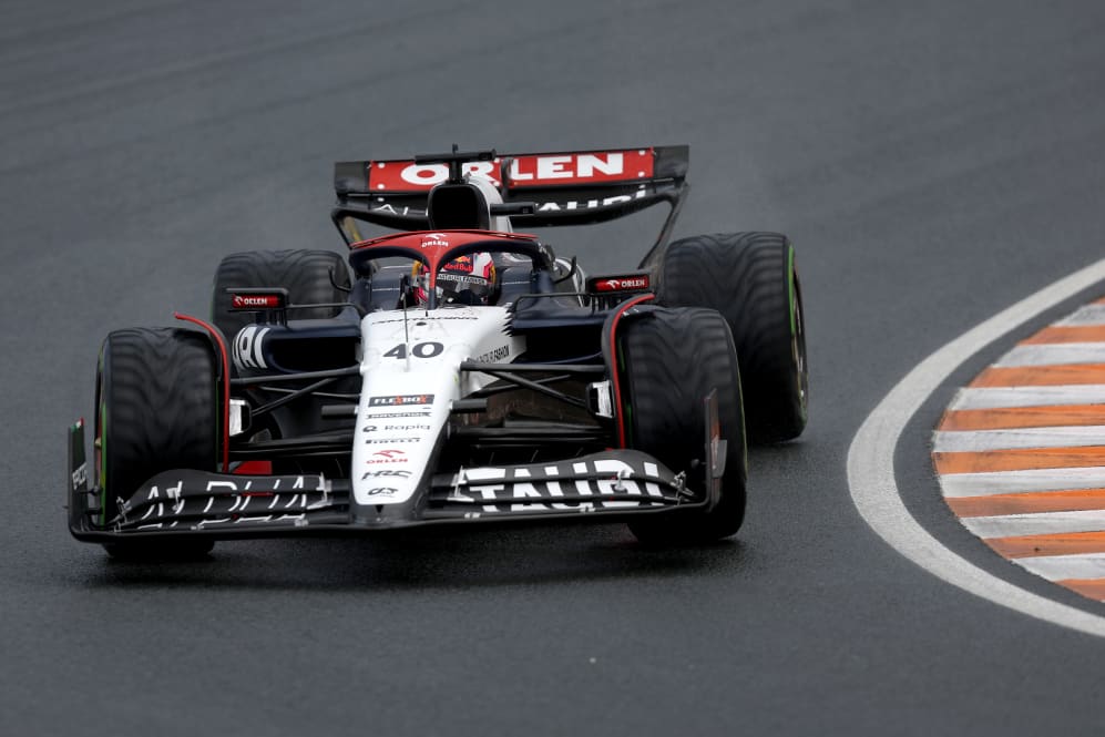 ZANDVOORT, NETHERLANDS - AUGUST 26: Liam Lawson of New Zealand driving the (40) Scuderia AlphaTauri
