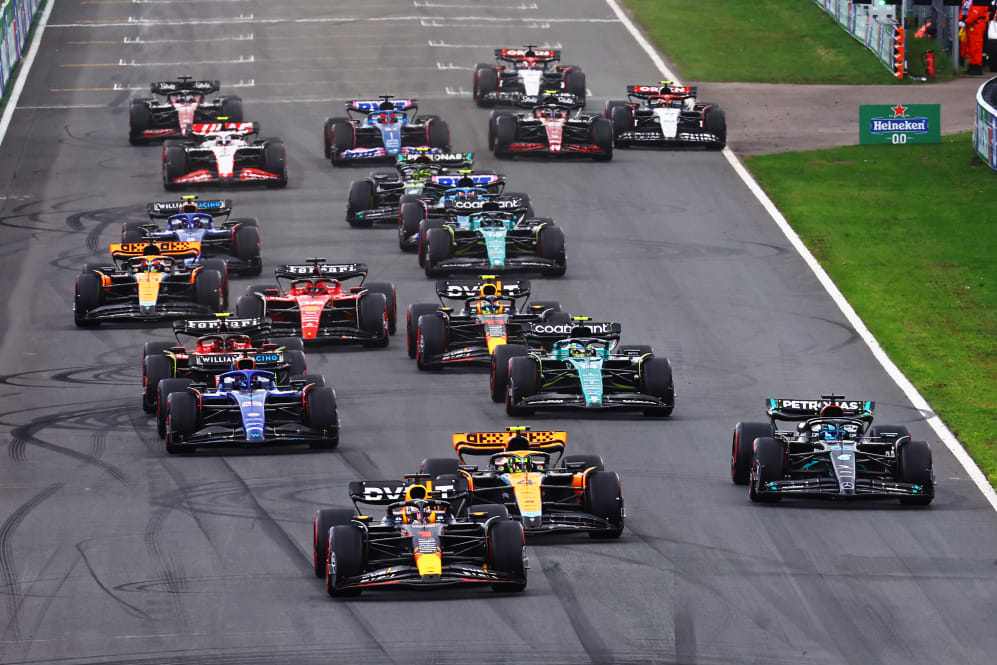 ZANDVOORT, NETHERLANDS - AUGUST 27: Max Verstappen of the Netherlands driving the (1) Oracle Red