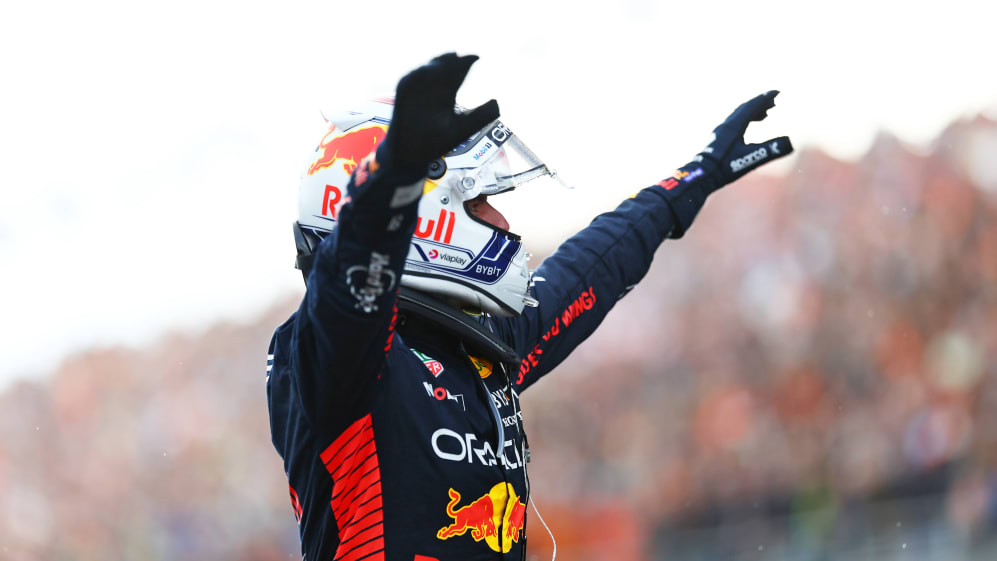 ZANDVOORT, NETHERLANDS - AUGUST 27: Race winner Max Verstappen of the Netherlands and Oracle Red