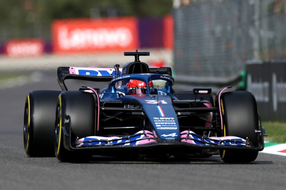 MONZA, ITALY - SEPTEMBER 01: Esteban Ocon of France driving the (31) Alpine F1 A523 Renault on