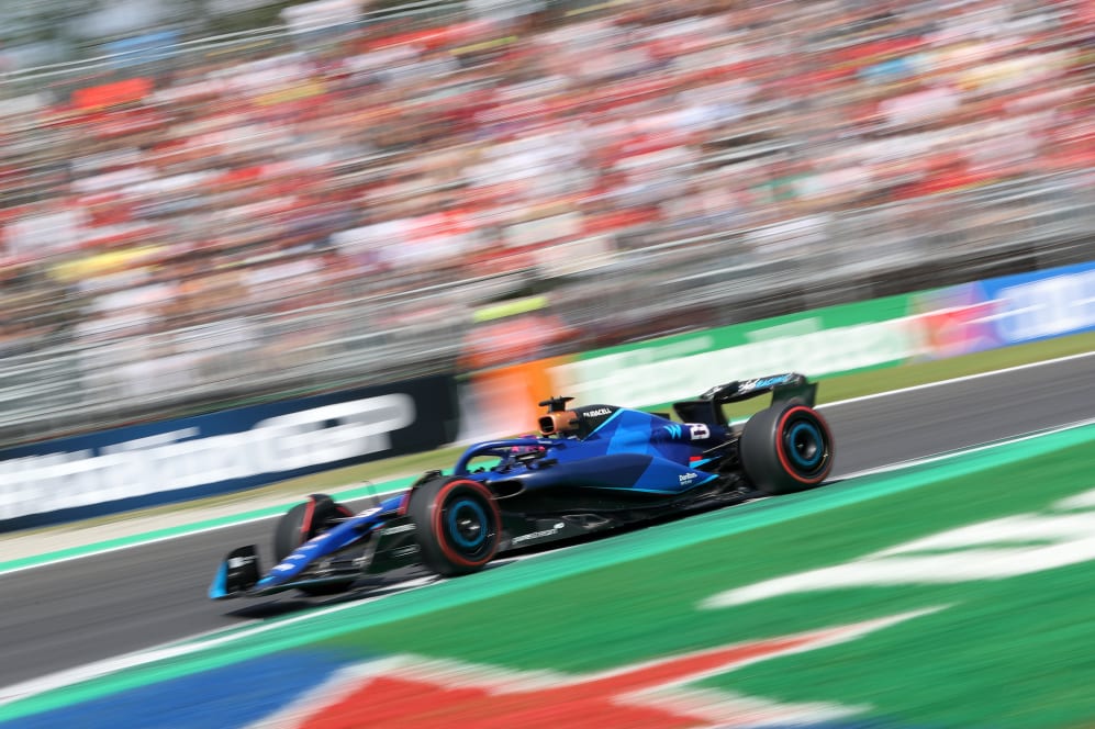 MONZA, ITALY - SEPTEMBER 02: Alexander Albon of Thailand driving the (23) Williams FW45 Mercedes on