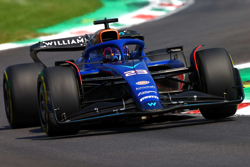 MONZA, ITALY - SEPTEMBER 02: Alexander Albon of Thailand driving the (23) Williams FW45 Mercedes on