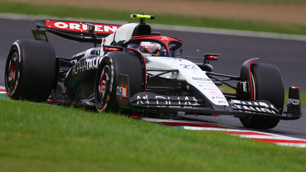 SUZUKA, JAPAN - SEPTEMBER 22: Yuki Tsunoda of Japan driving the (22) Scuderia AlphaTauri AT04 on