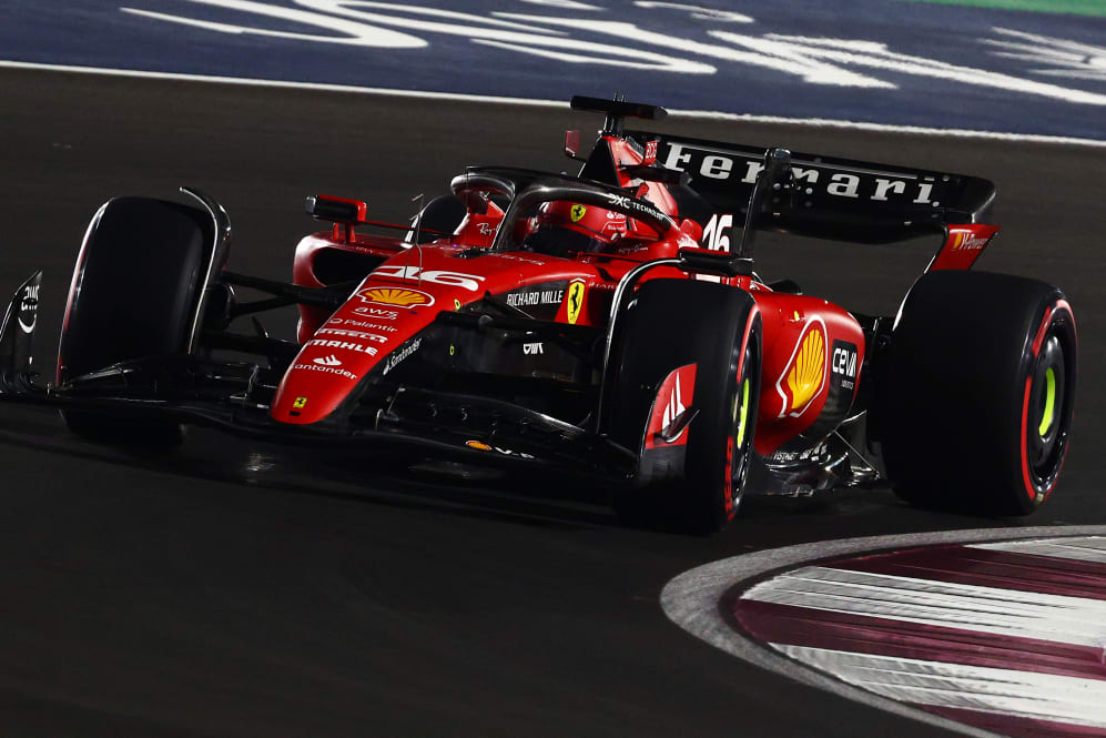 LUSAIL CITY, QATAR - OCTOBER 08: Charles Leclerc of Monaco and Ferrari prepares to drive on the