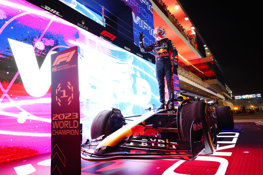 LUSAIL CITY, QATAR - OCTOBER 07: 2023 F1 World Drivers Champion Max Verstappen of the Netherlands