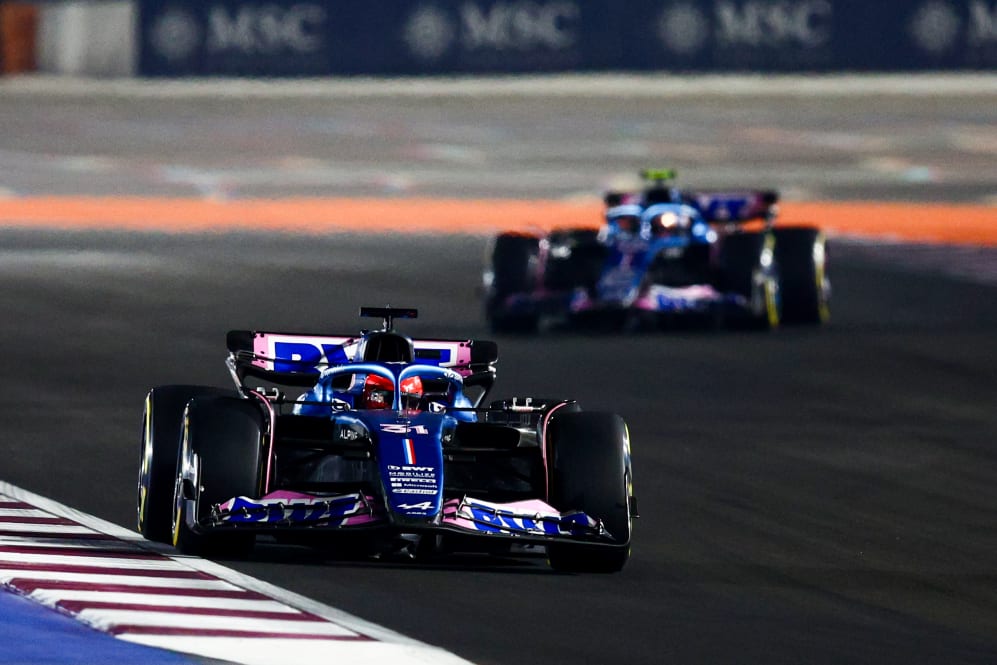 LUSAIL CITY, QATAR - OCTOBER 08: Esteban Ocon of France driving the (31) Alpine F1 A523 Renault on