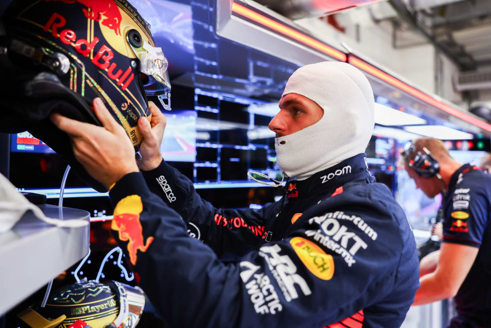 LUSAIL CITY, QATAR - OCTOBER 08: Max Verstappen of the Netherlands and Oracle Red Bull Racing
