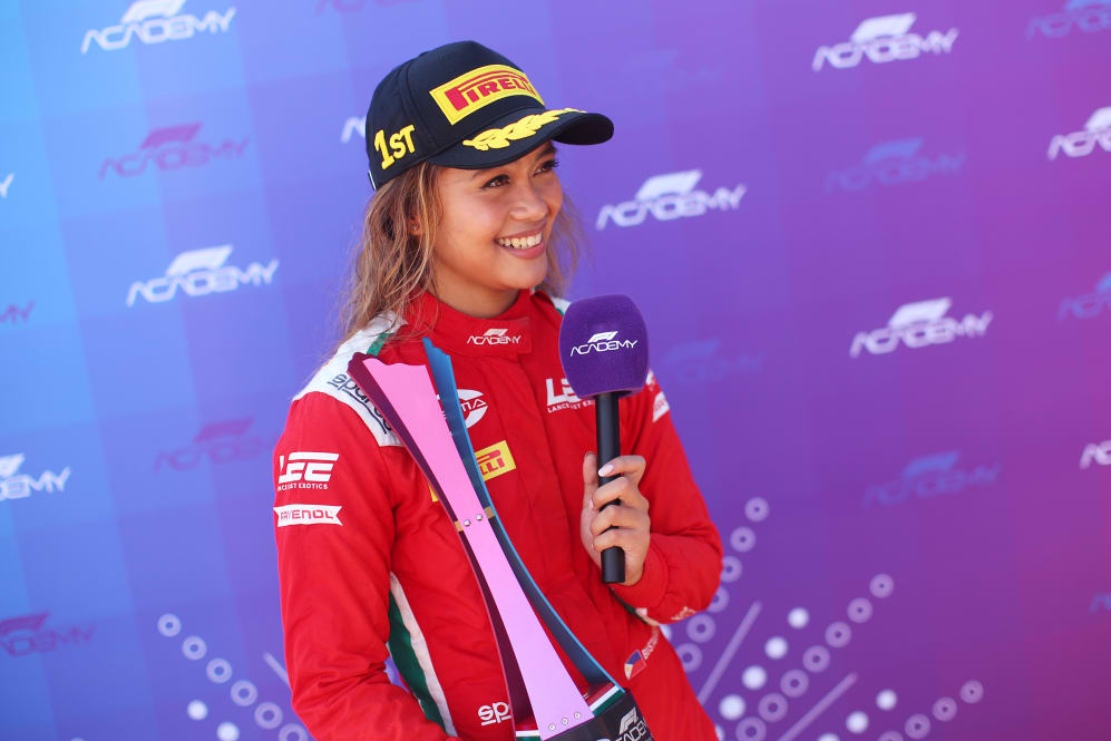 MONZA, ITALY - JULY 09: Race winner Bianca Bustamante of Philippines and PREMA Racing (16)