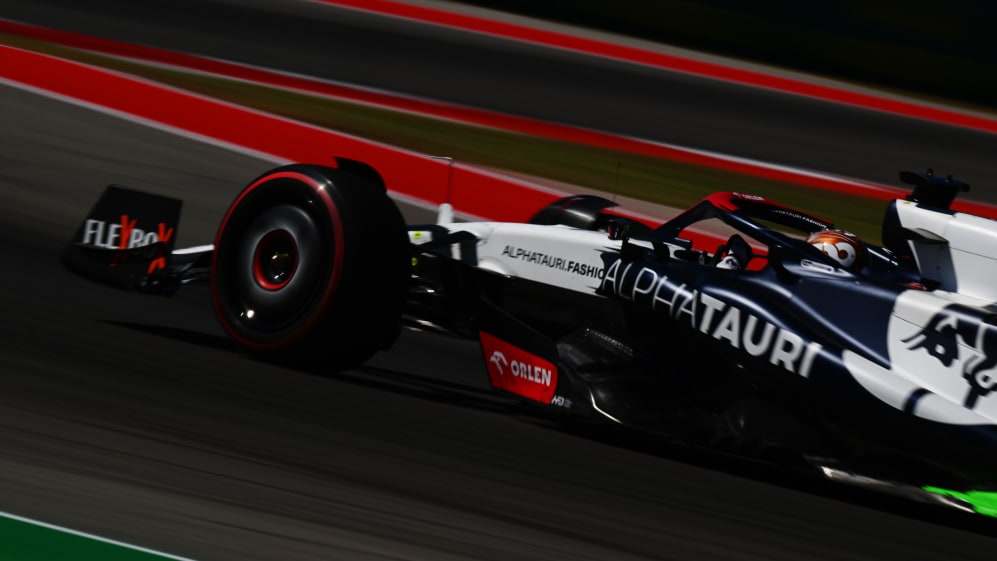 AUSTIN, TEXAS - OCTOBER 20: Daniel Ricciardo of Australia driving the (3) Scuderia AlphaTauri AT04