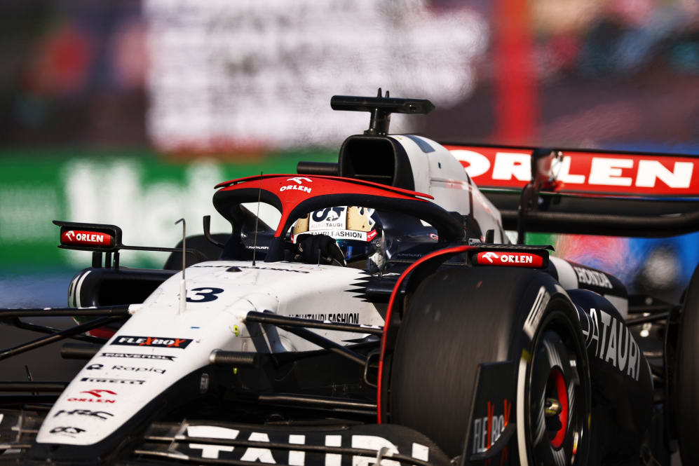 MEXICO CITY, MEXICO - OCTOBER 29: Daniel Ricciardo of Australia driving the (3) Scuderia AlphaTauri