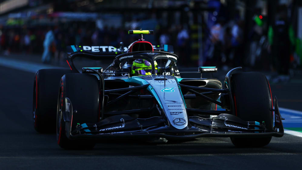 JEDDAH, SAUDI ARABIA - MARCH 07: Lewis Hamilton of Great Britain driving the (44) Mercedes AMG