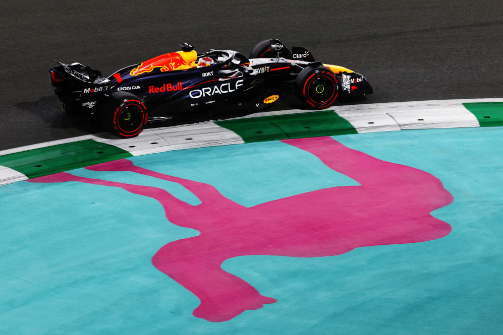 JEDDAH, SAUDI ARABIA - MARCH 07: Max Verstappen of the Netherlands driving the (1) Oracle Red Bull